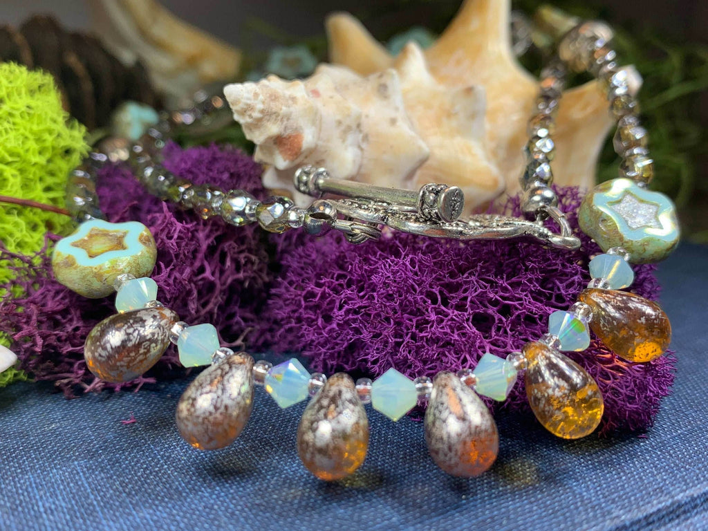 Lotus Dawn Crystal Necklace - 