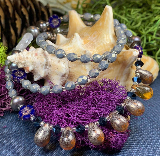 Celtic Twilight Crystal Necklace - 