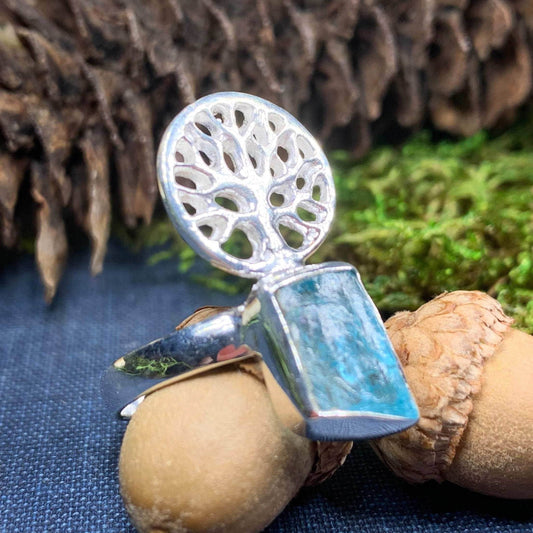 Tree of Life Ring - 7 / Topaz