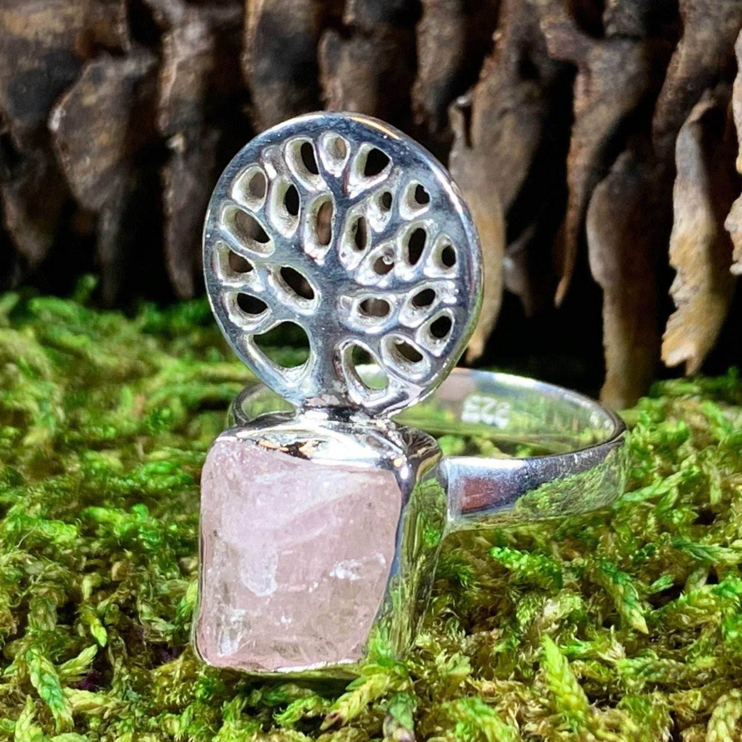 Tree of Life Ring - 7 / Kunzite