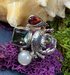 Purple Crab Ring - 8 / Mystic topaz/garnet