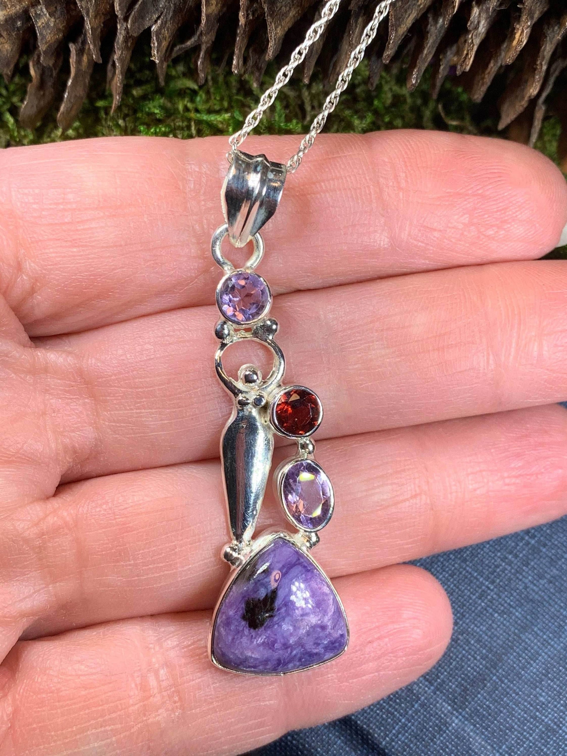 Purple Goddess Necklace - 18