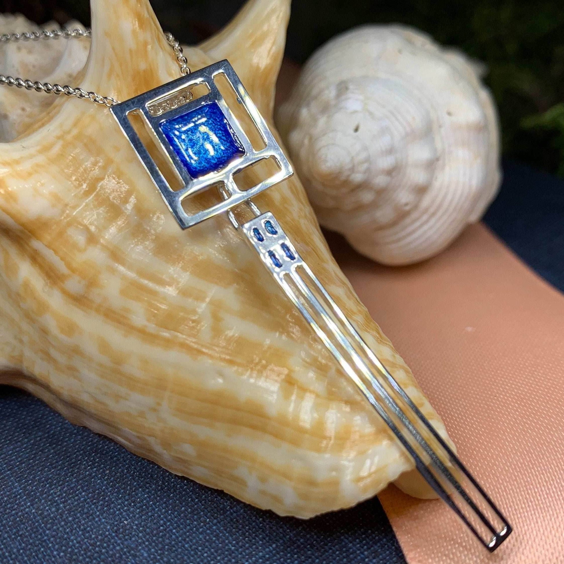 Mackintosh Blue Necklace - 18