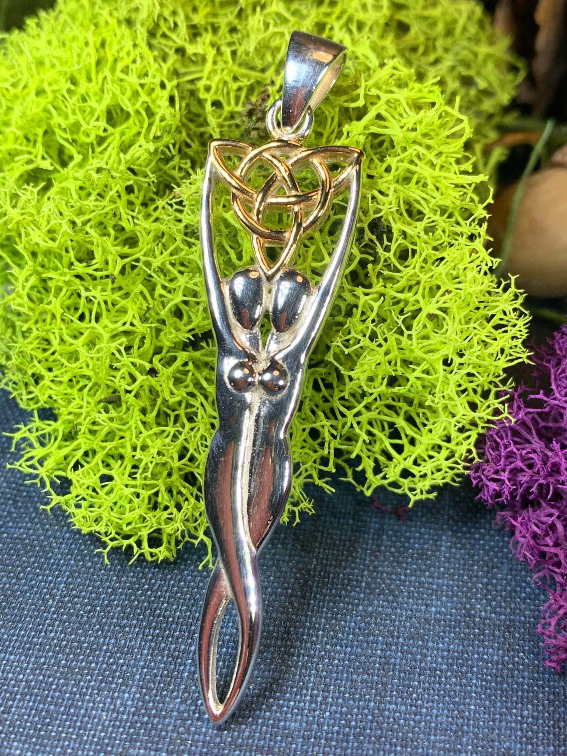 Double Danu Goddess Necklace - 18