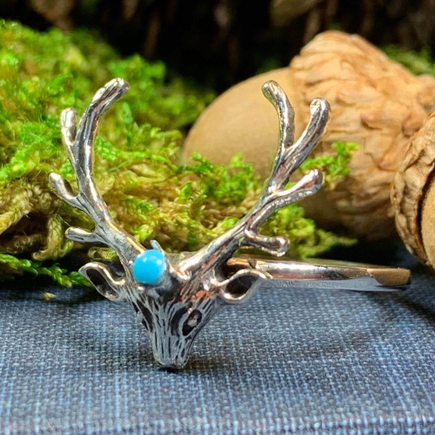 Stag Antler Ring - 7