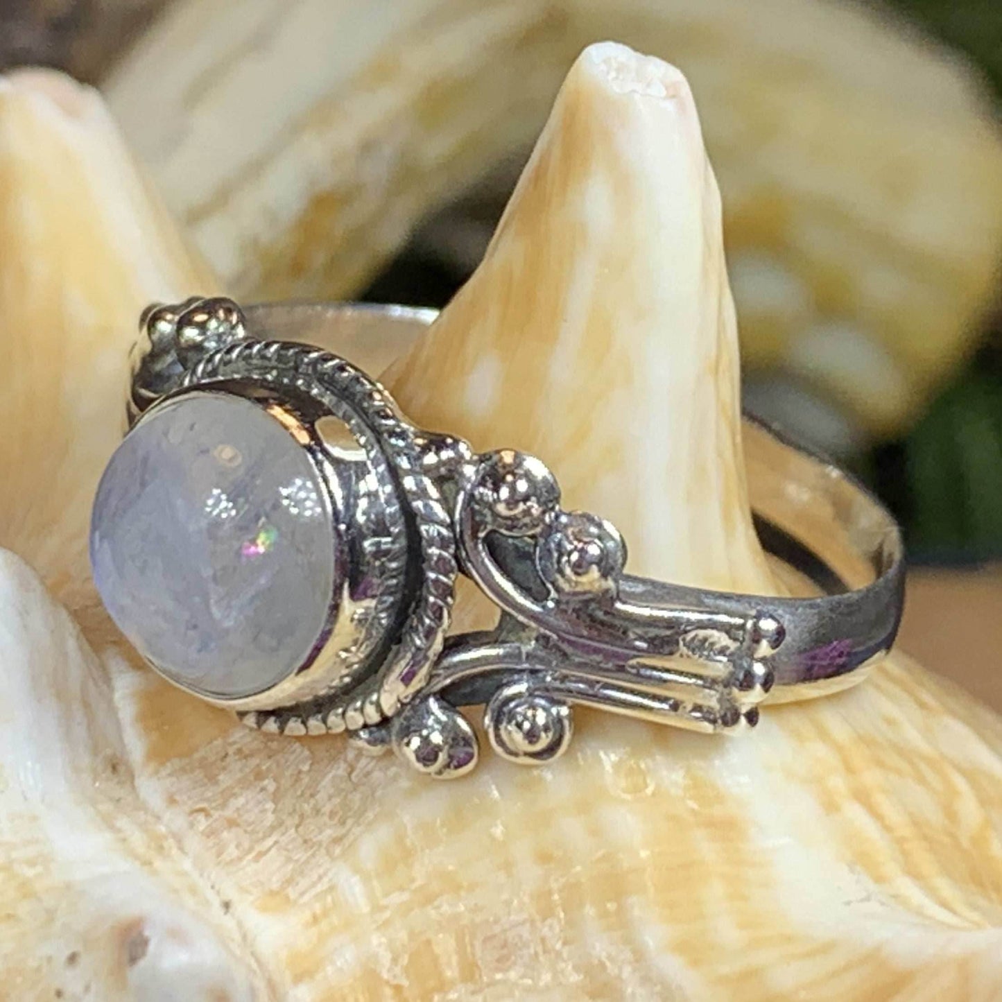 Celtic Love Ring - 7 / Amethyst