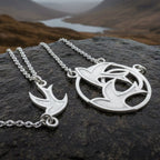Long Peace Doves Necklace