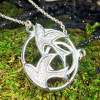 Long Peace Doves Necklace - 
