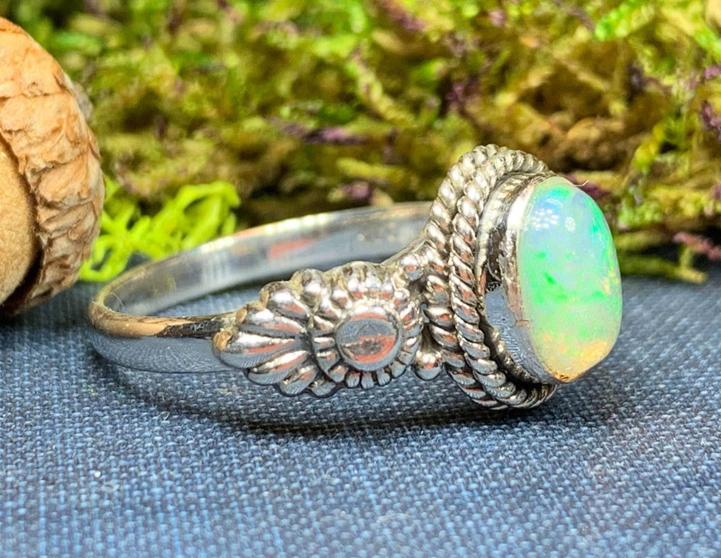 Highland Dawn Ring - 7 / Opal