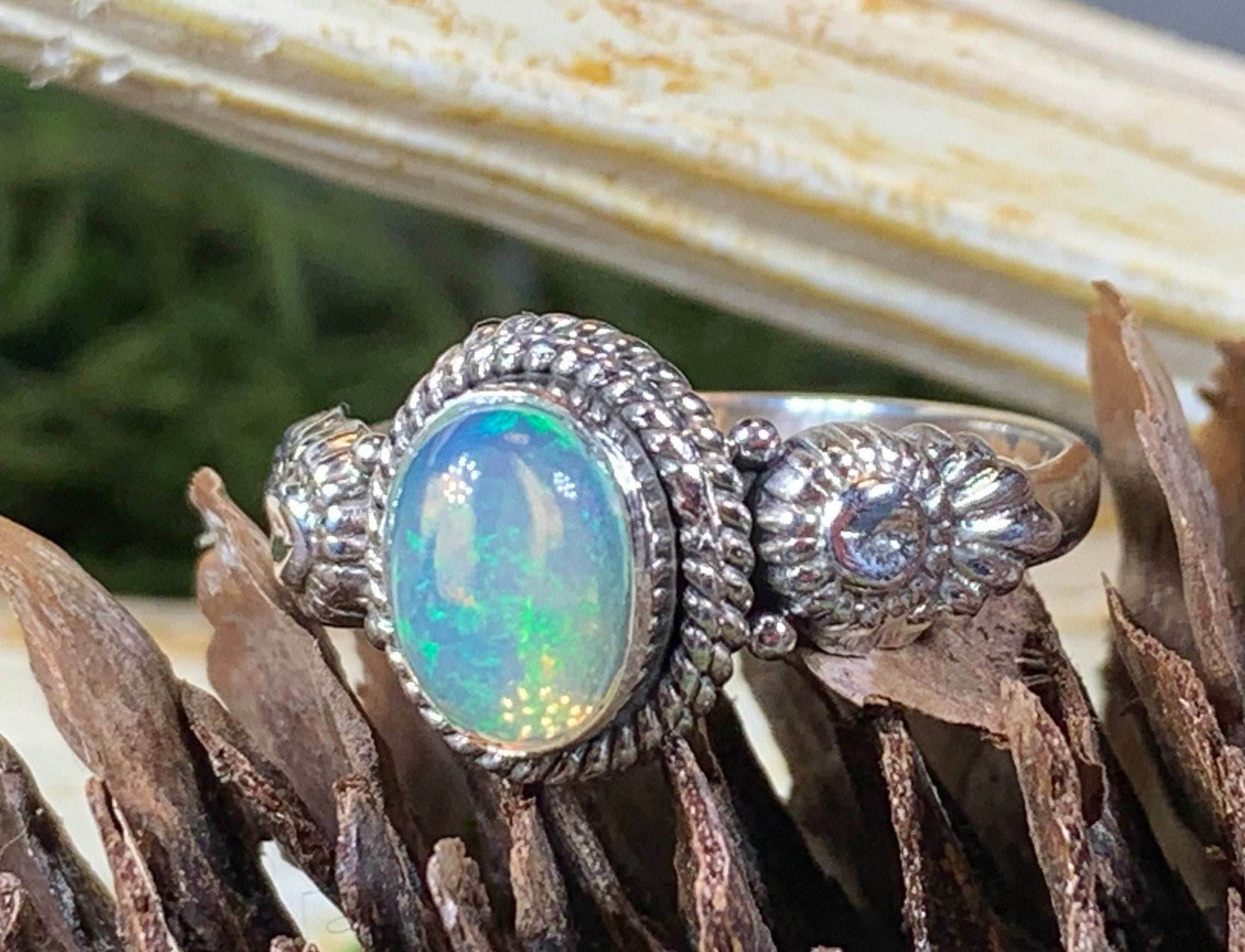 Highland Dawn Ring - 7 / Opal