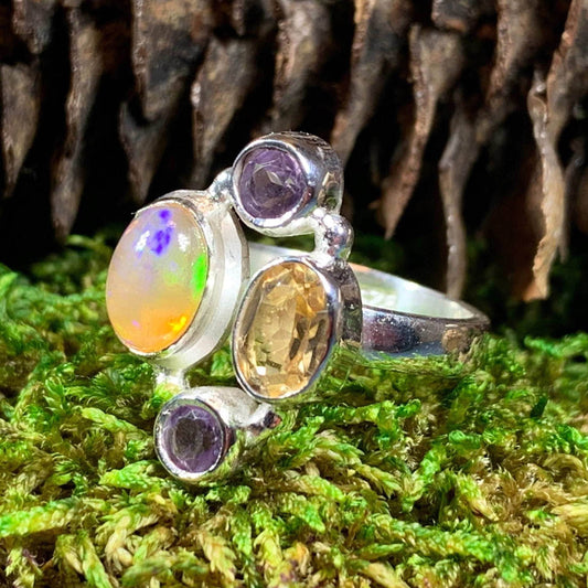 Highland Summer Ring - 8 / Opal