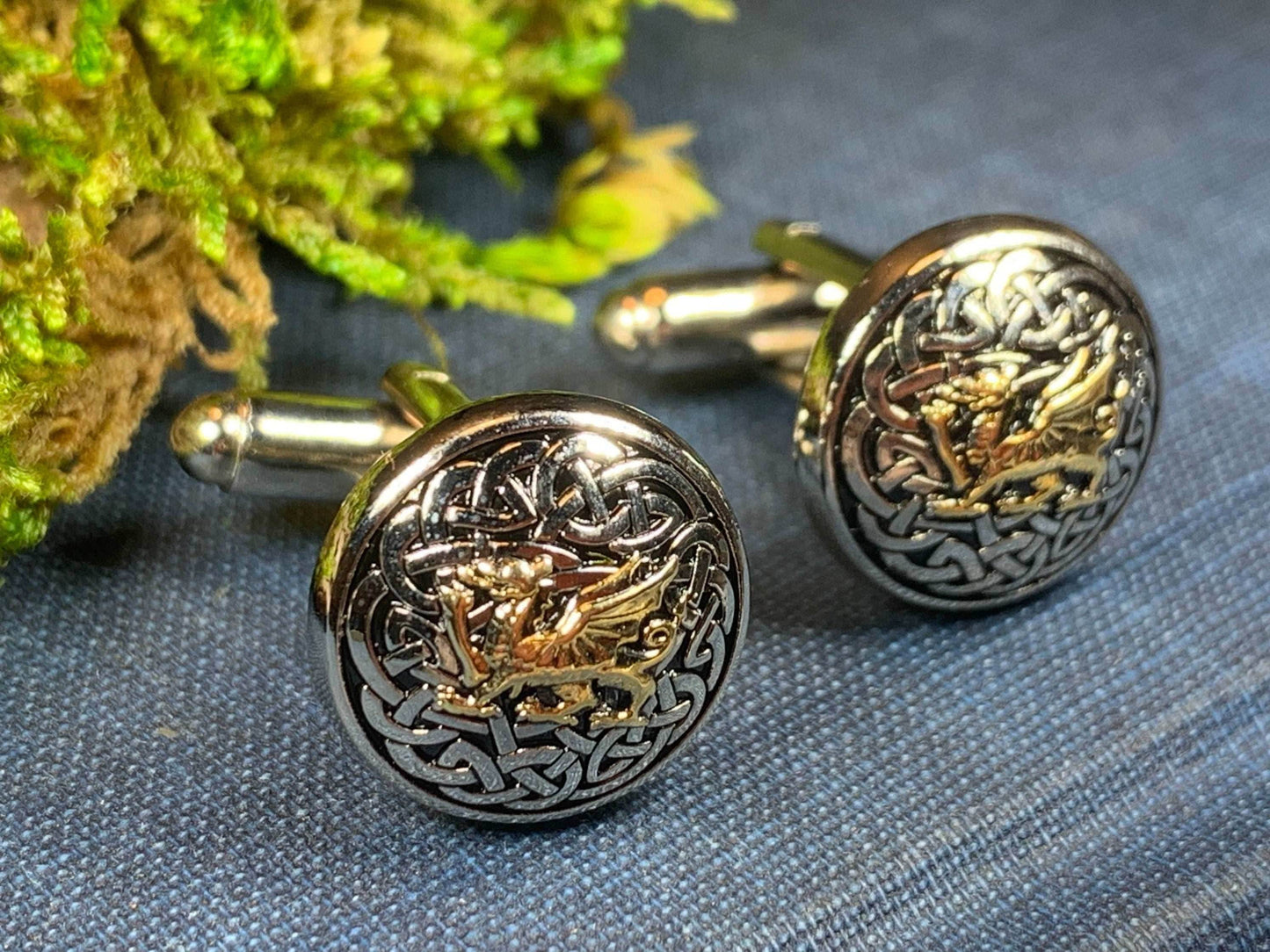 Welsh Dragon Cuff Links - 
