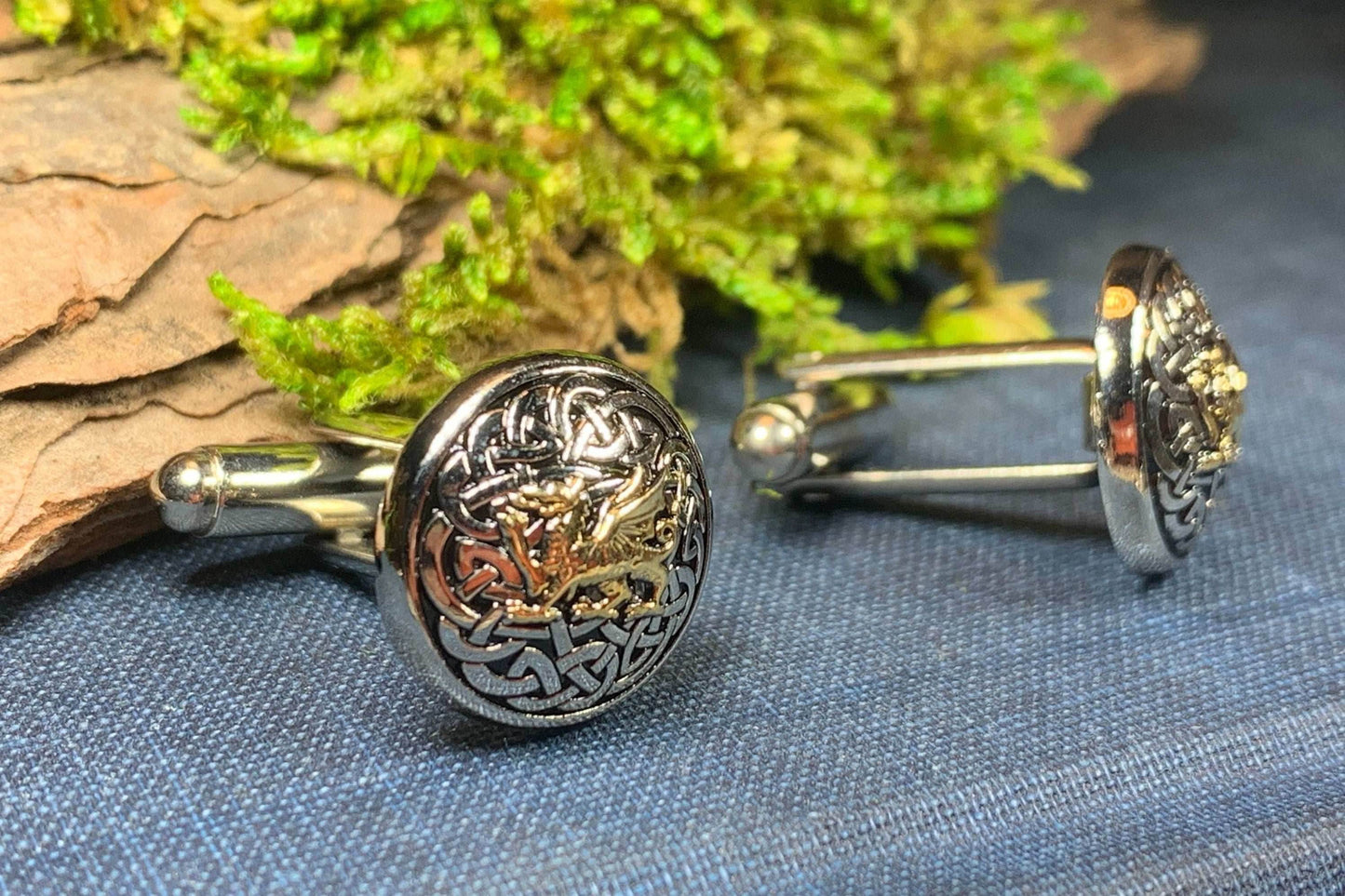 Welsh Dragon Cuff Links - 