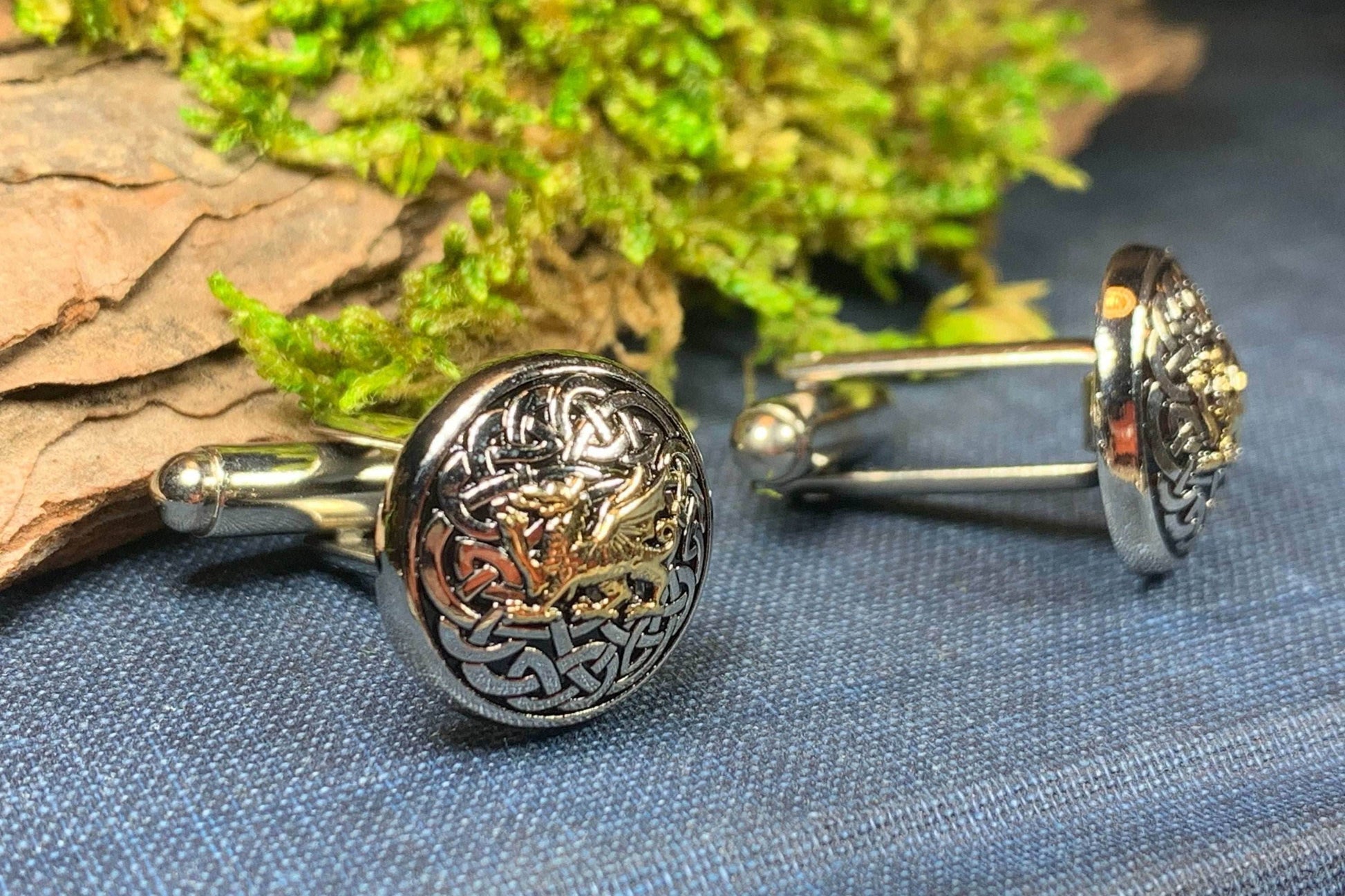 Welsh Dragon Cuff Links - 