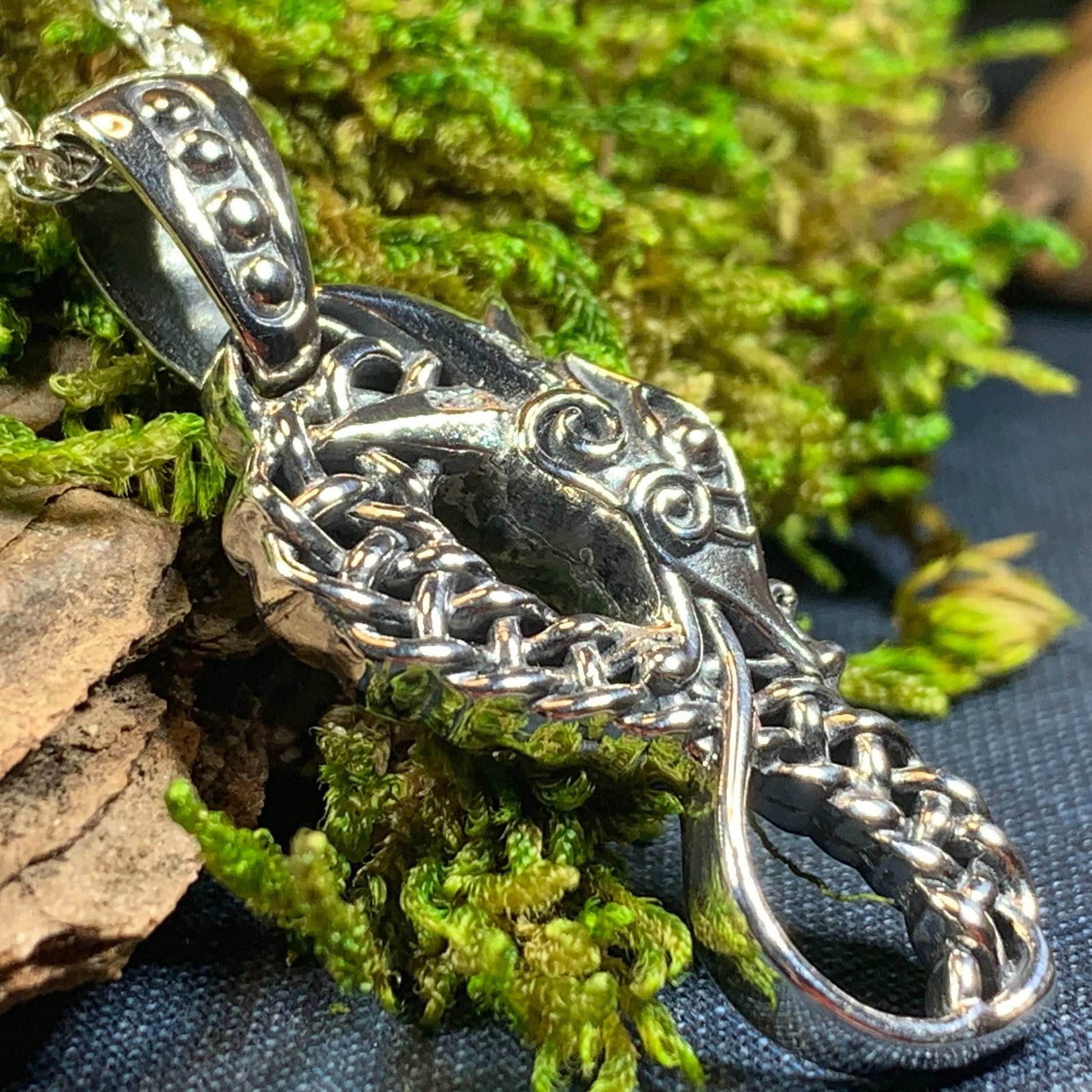 Anixa Celtic Dragon Necklace - 