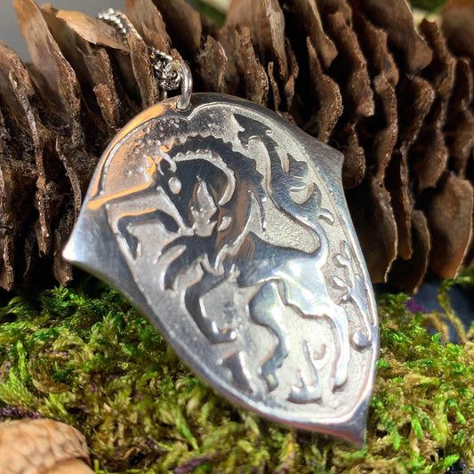 Unicorn of Scotland Medallion Necklace - 