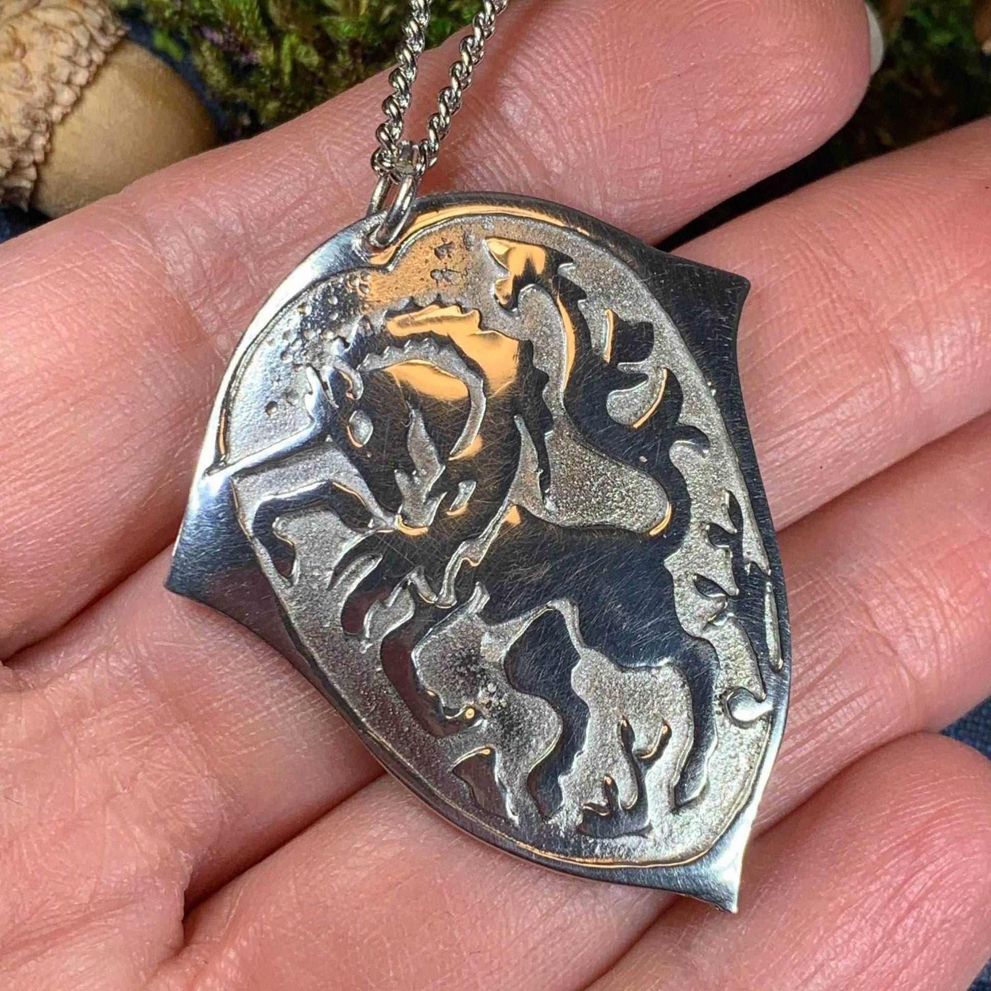 Unicorn of Scotland Medallion Necklace - 