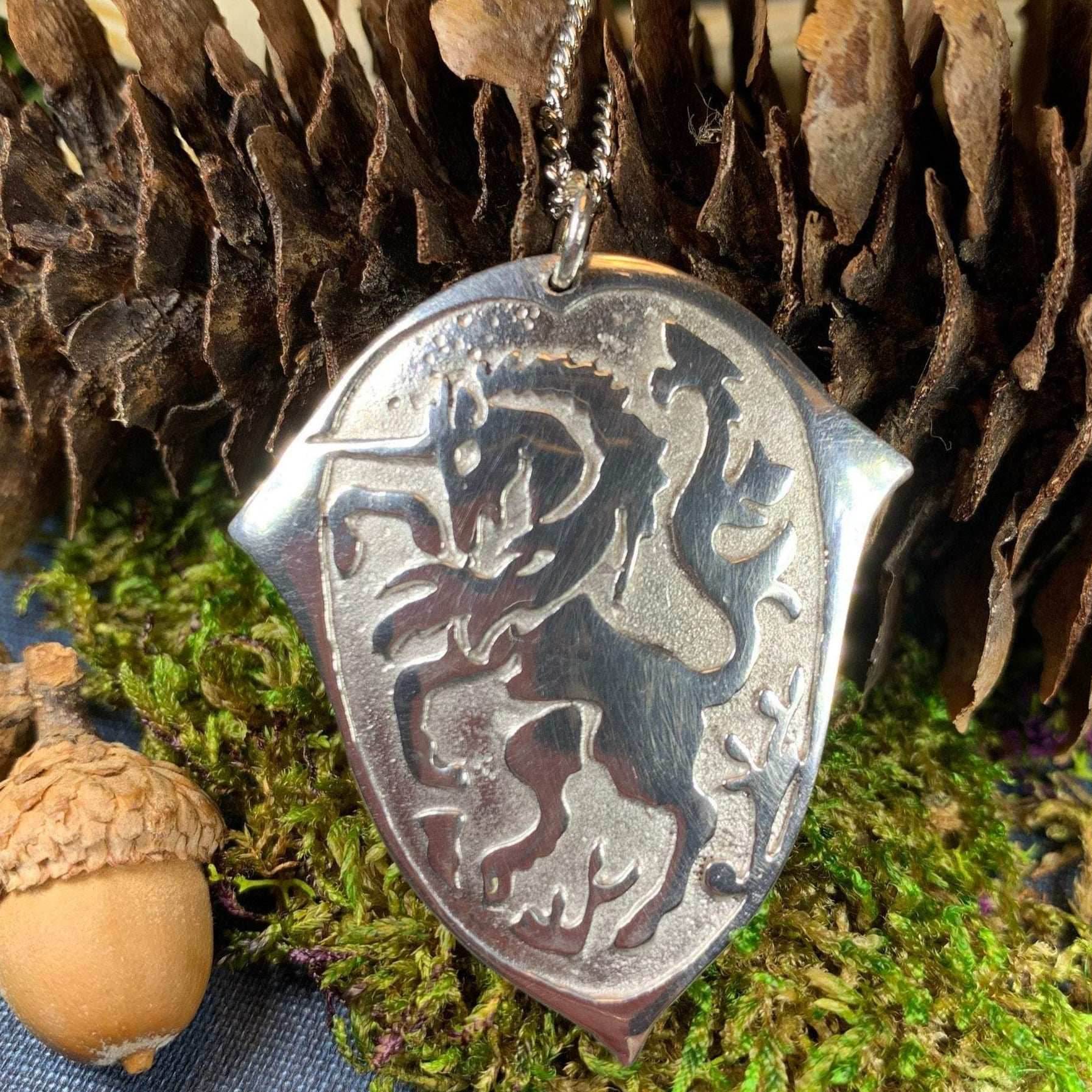Unicorn of Scotland Medallion Necklace - 