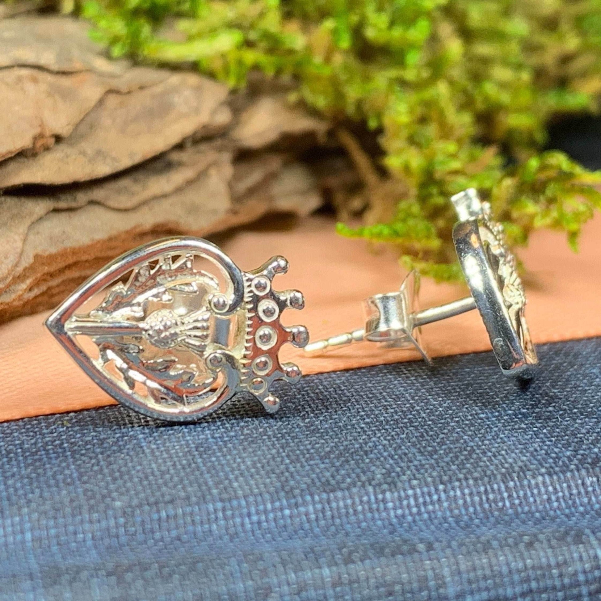 Regal Thistle Luckenbooth Earrings - 