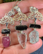 Tree of Life Gemstone Necklace - 18 / Garnet