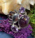 Purple Crab Ring - 8 / Super 7/amethyst