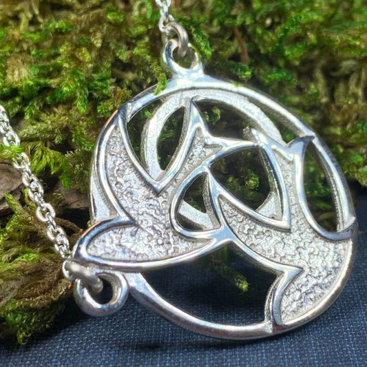 Long Peace Doves Necklace - 