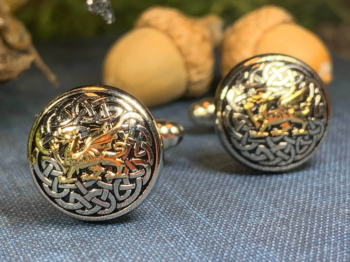 Welsh Dragon Cuff Links - 