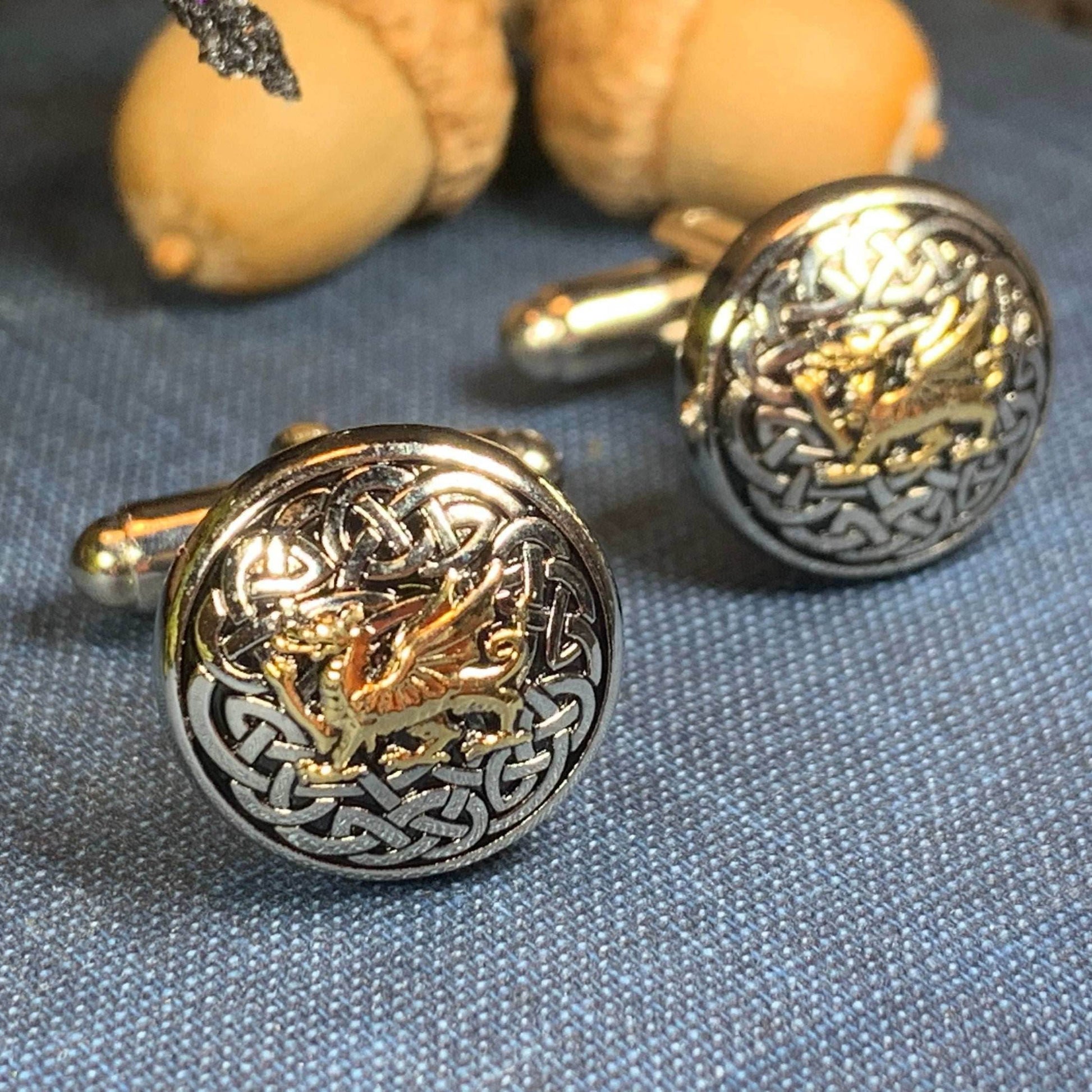 Welsh Dragon Cuff Links - 