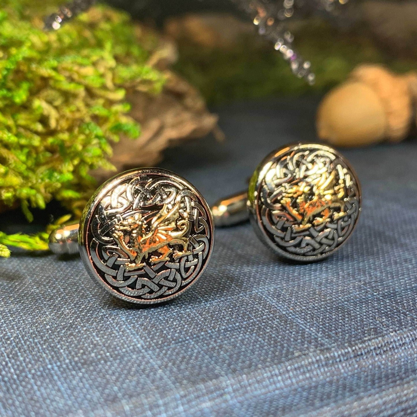 Welsh Dragon Cuff Links - 