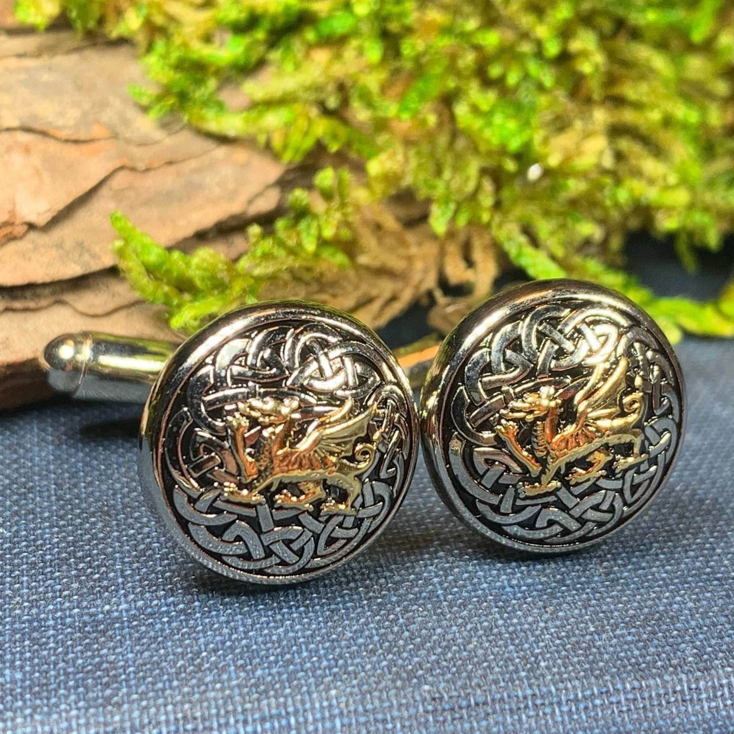 Welsh Dragon Cuff Links - 