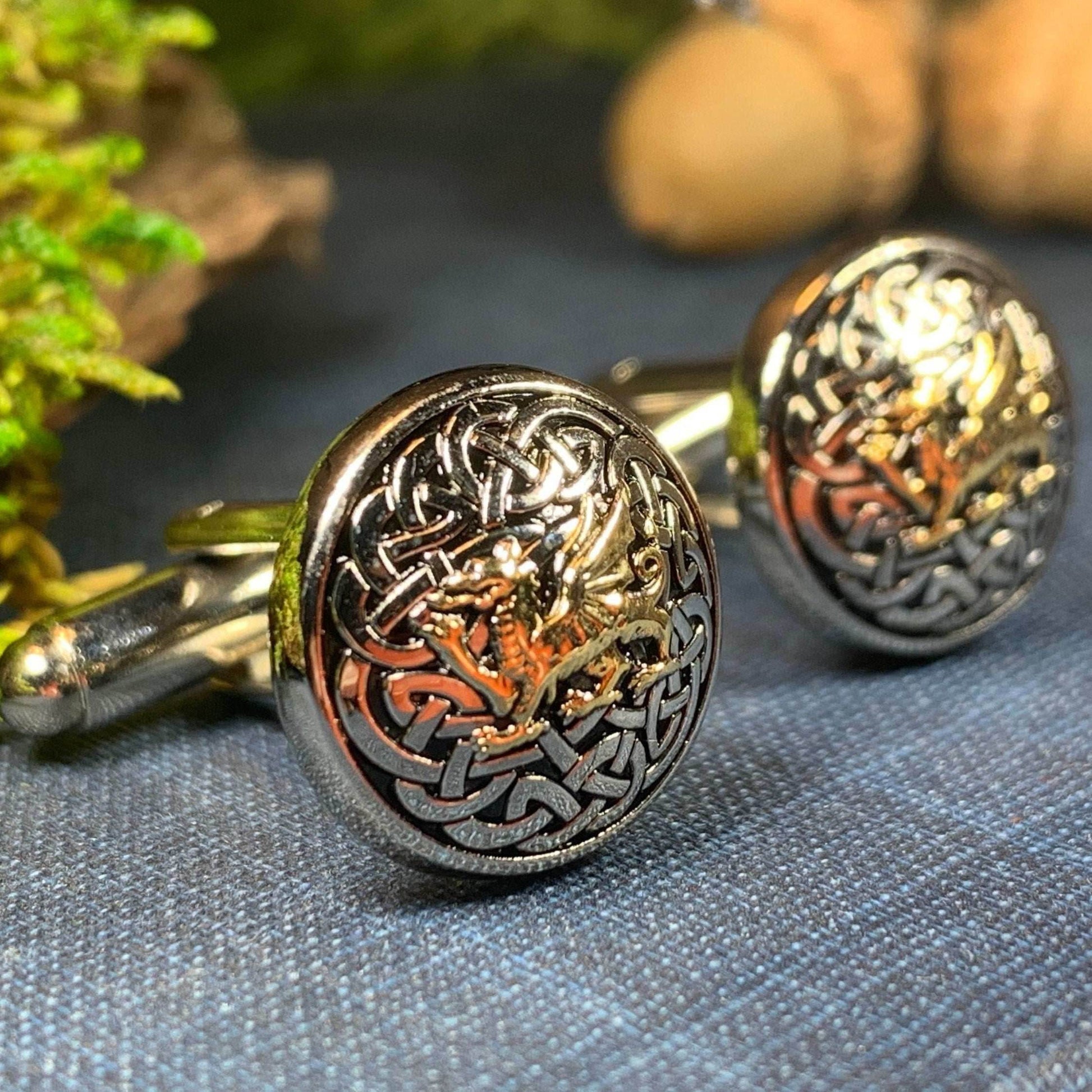 Welsh Dragon Cuff Links - 