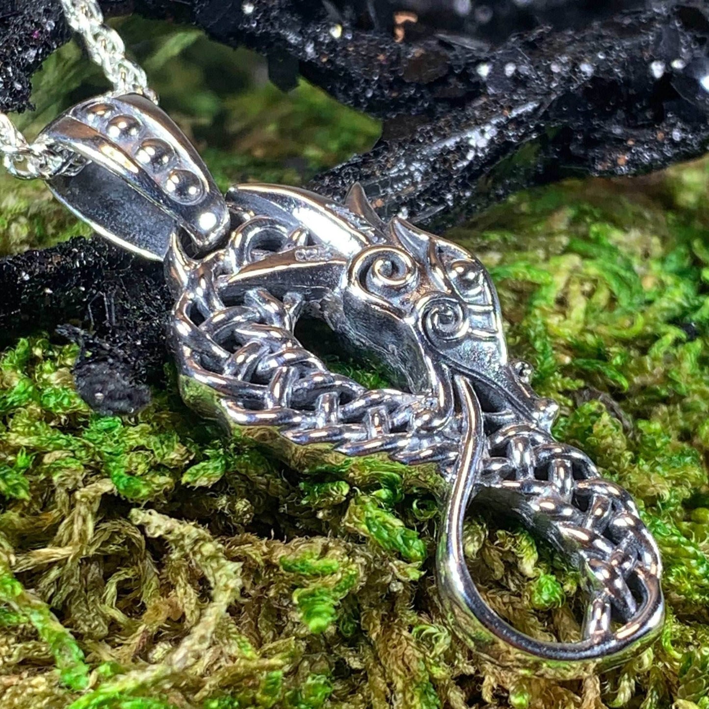 Anixa Celtic Dragon Necklace - 