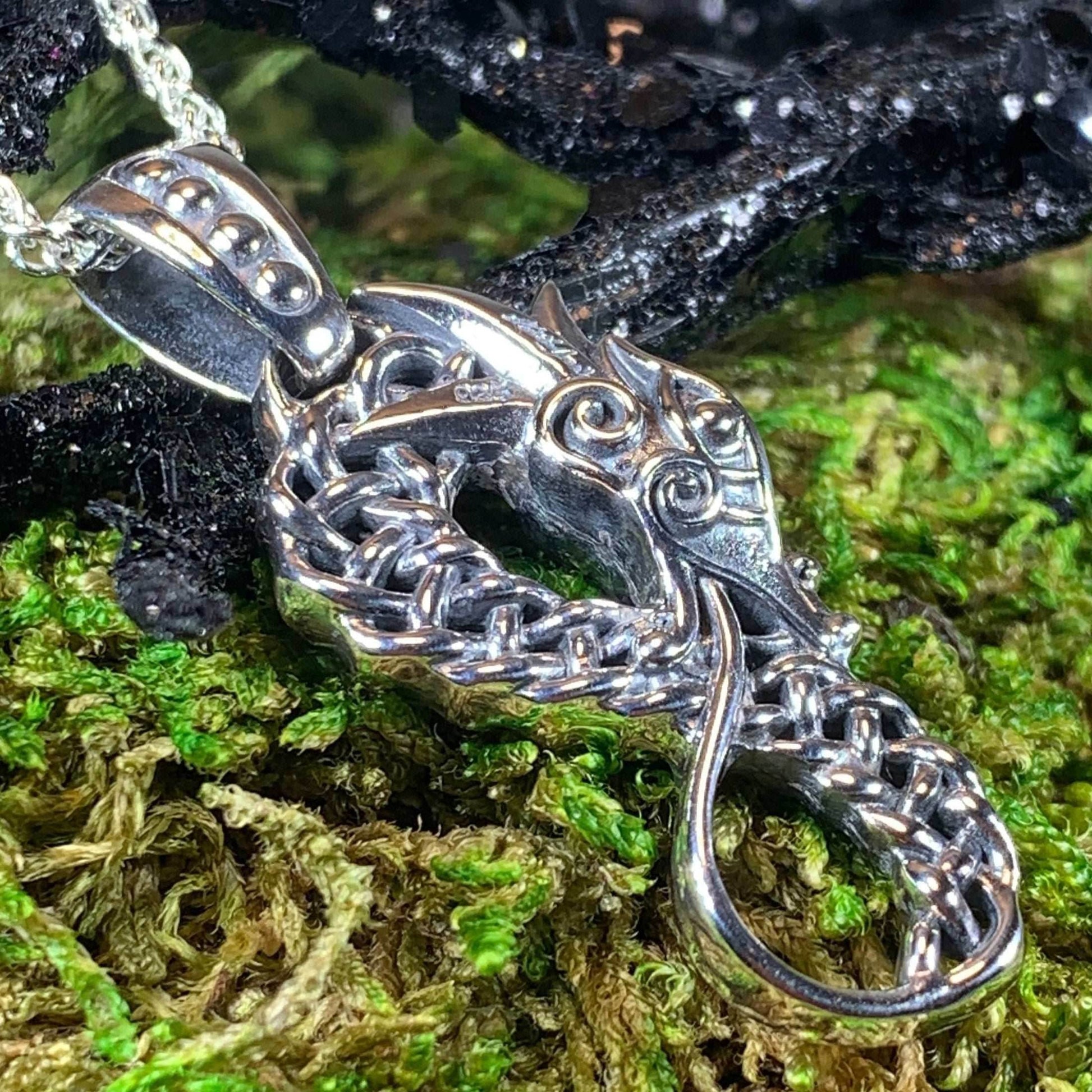 Anixa Celtic Dragon Necklace - 
