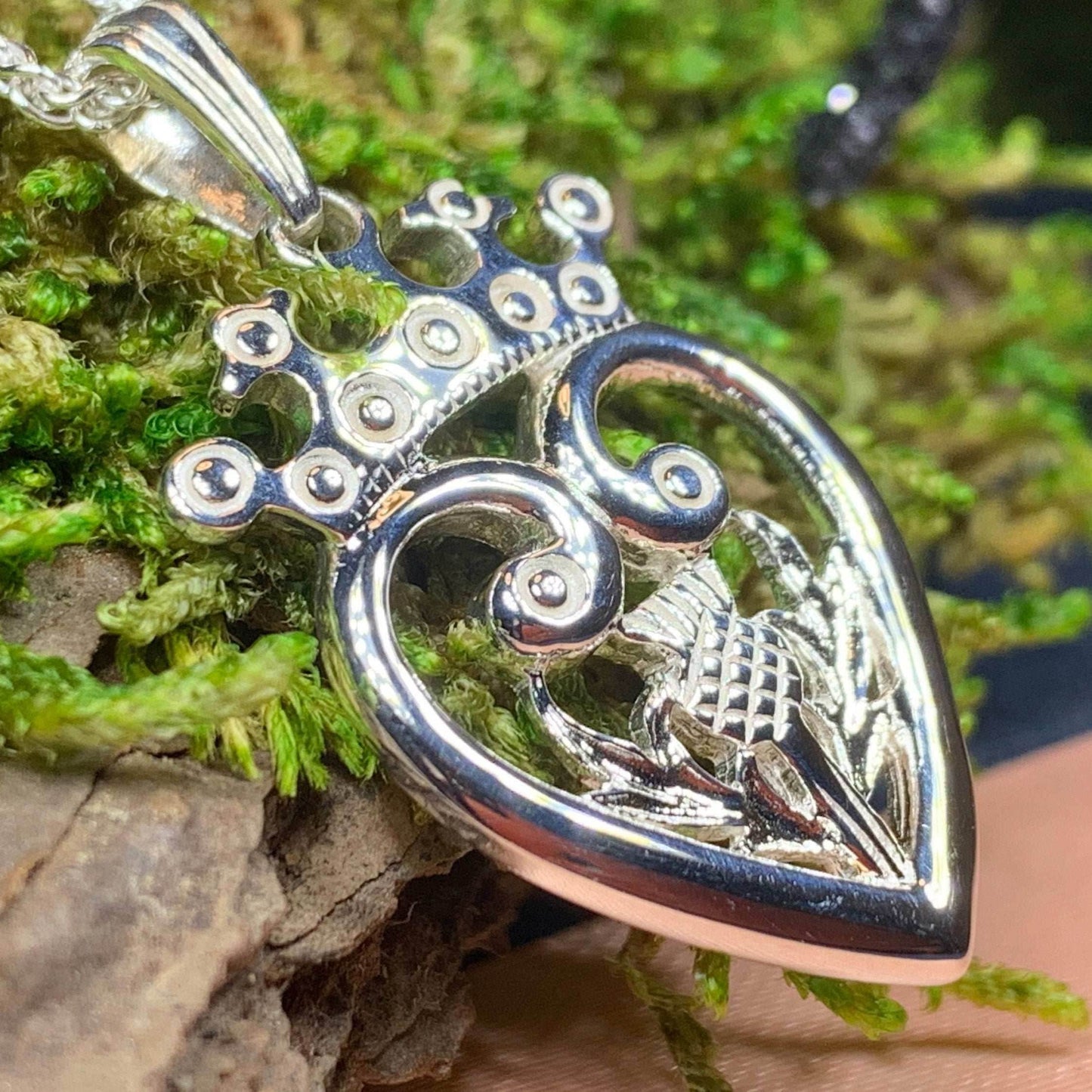 Regal Thistle Luckenbooth Necklace - 