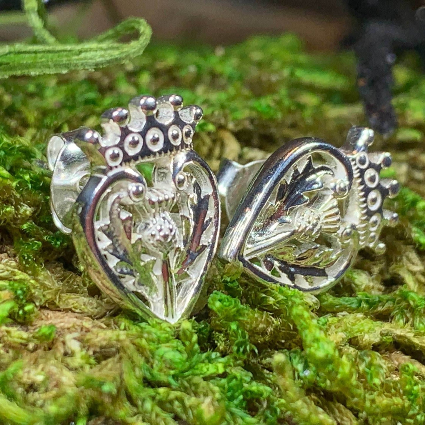 Regal Thistle Luckenbooth Earrings - 