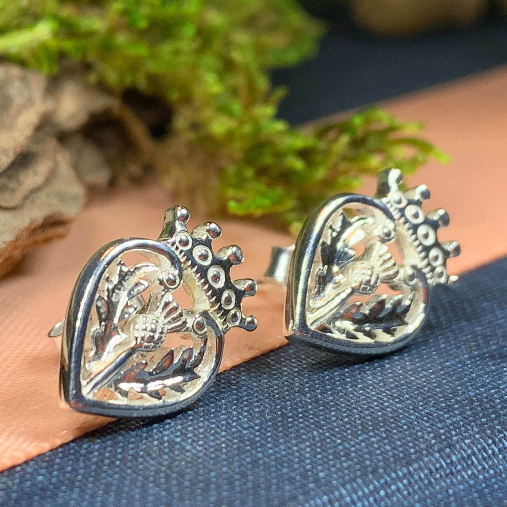 Regal Thistle Luckenbooth Earrings - 