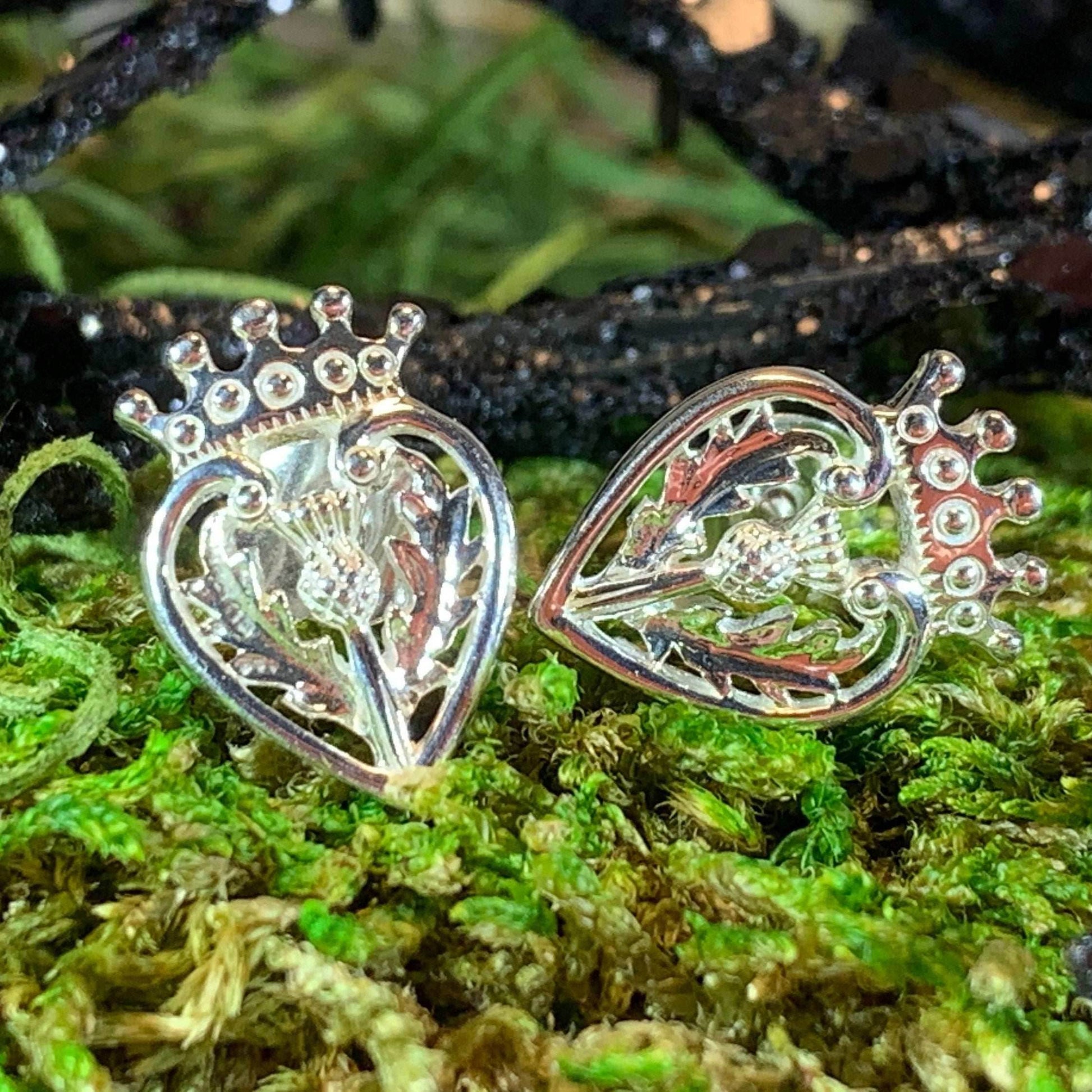 Regal Thistle Luckenbooth Earrings - 