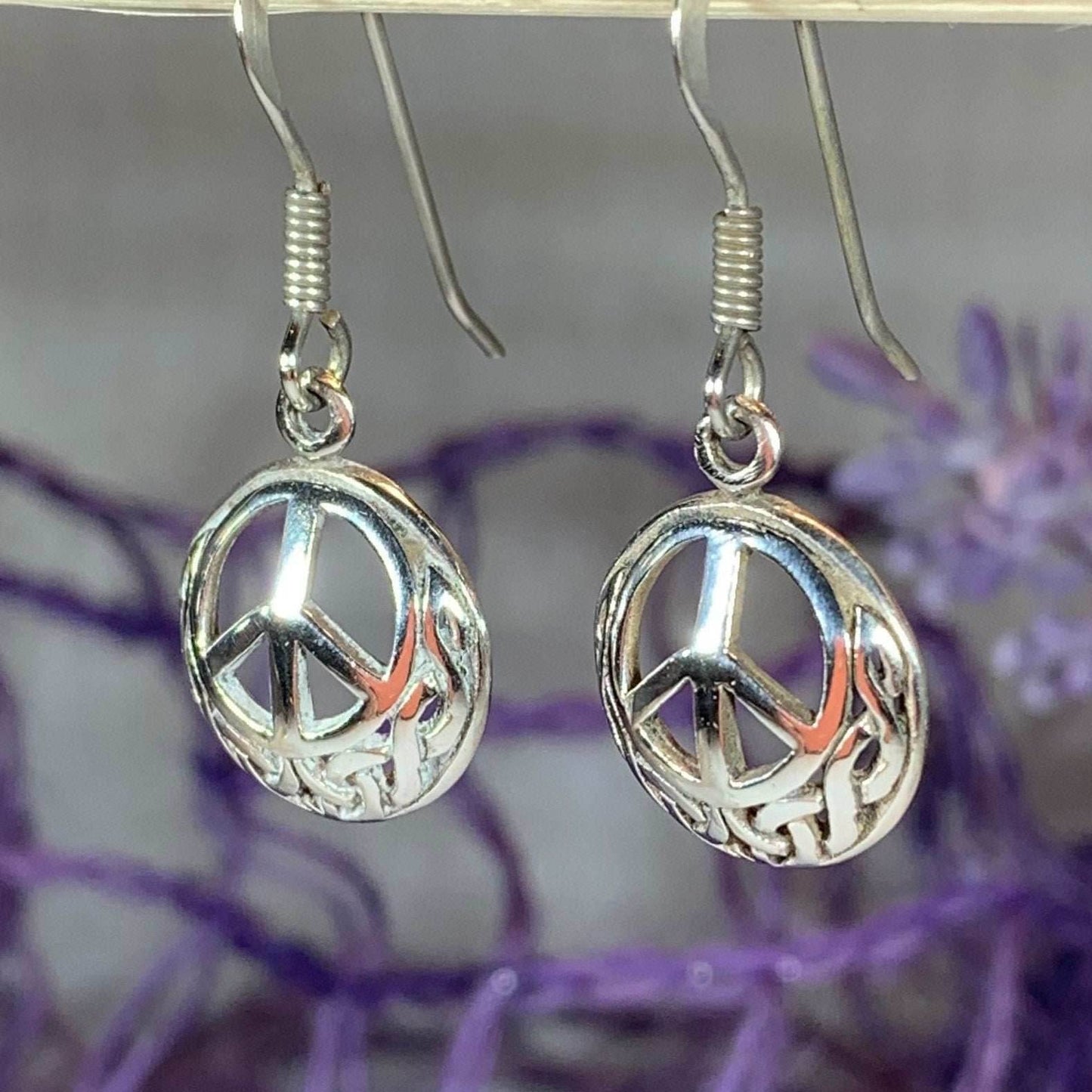 Celtic Peace Sign Earrings - 