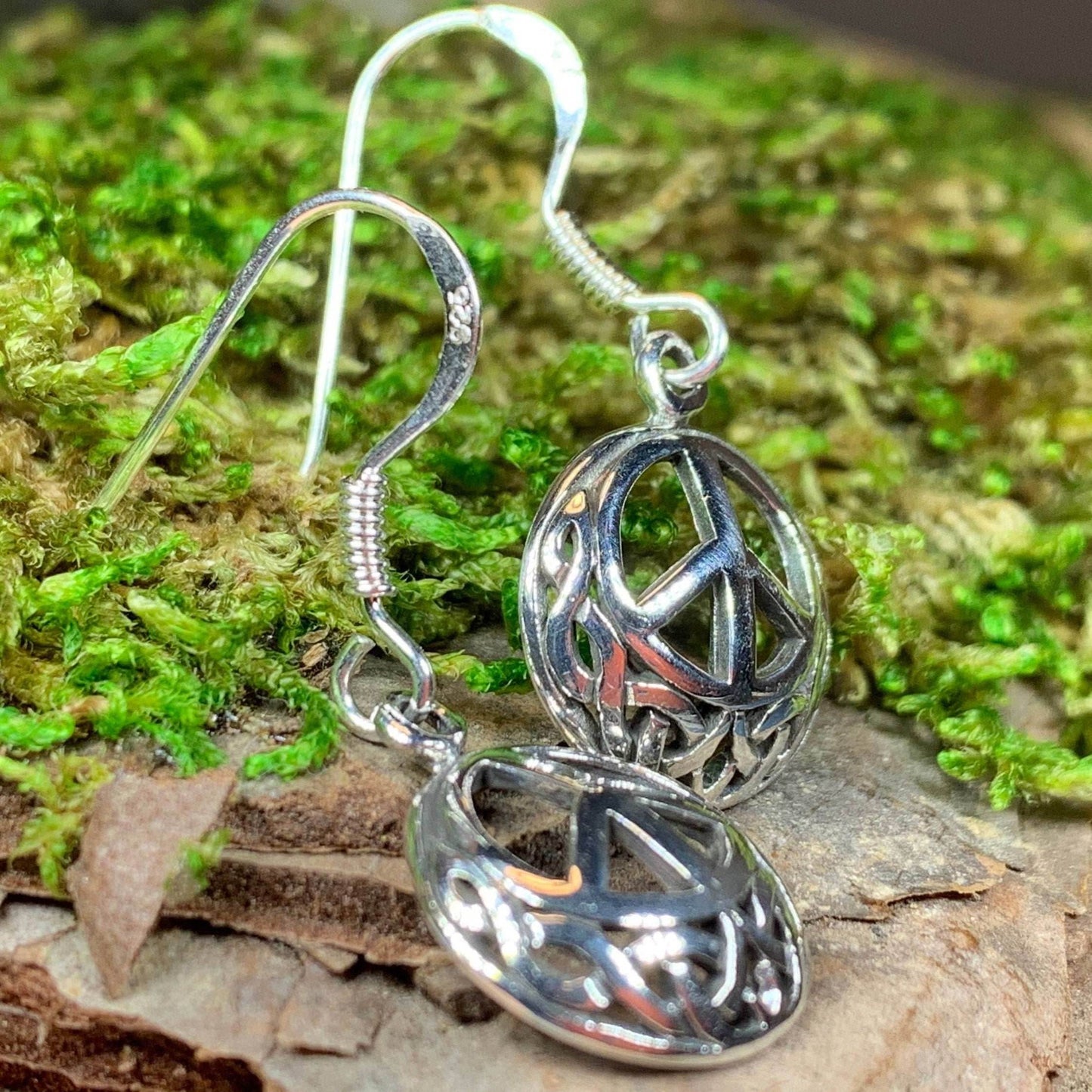 Celtic Peace Sign Earrings - 