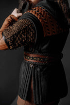 Ubbe leather wide belt - brown (like on foto)