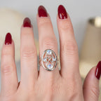Moonstone Infinity Ring