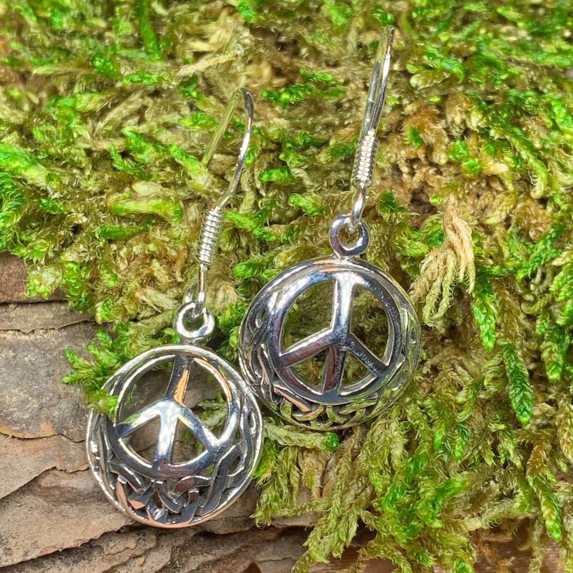 Celtic Peace Sign Earrings - 