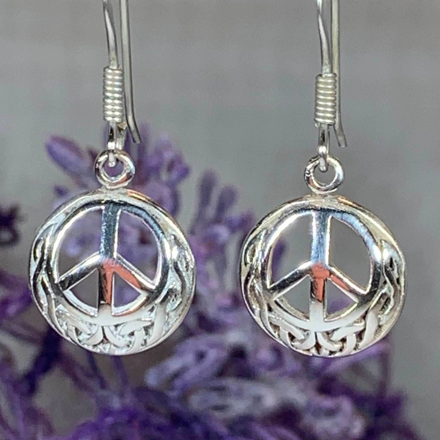 Celtic Peace Sign Earrings - 
