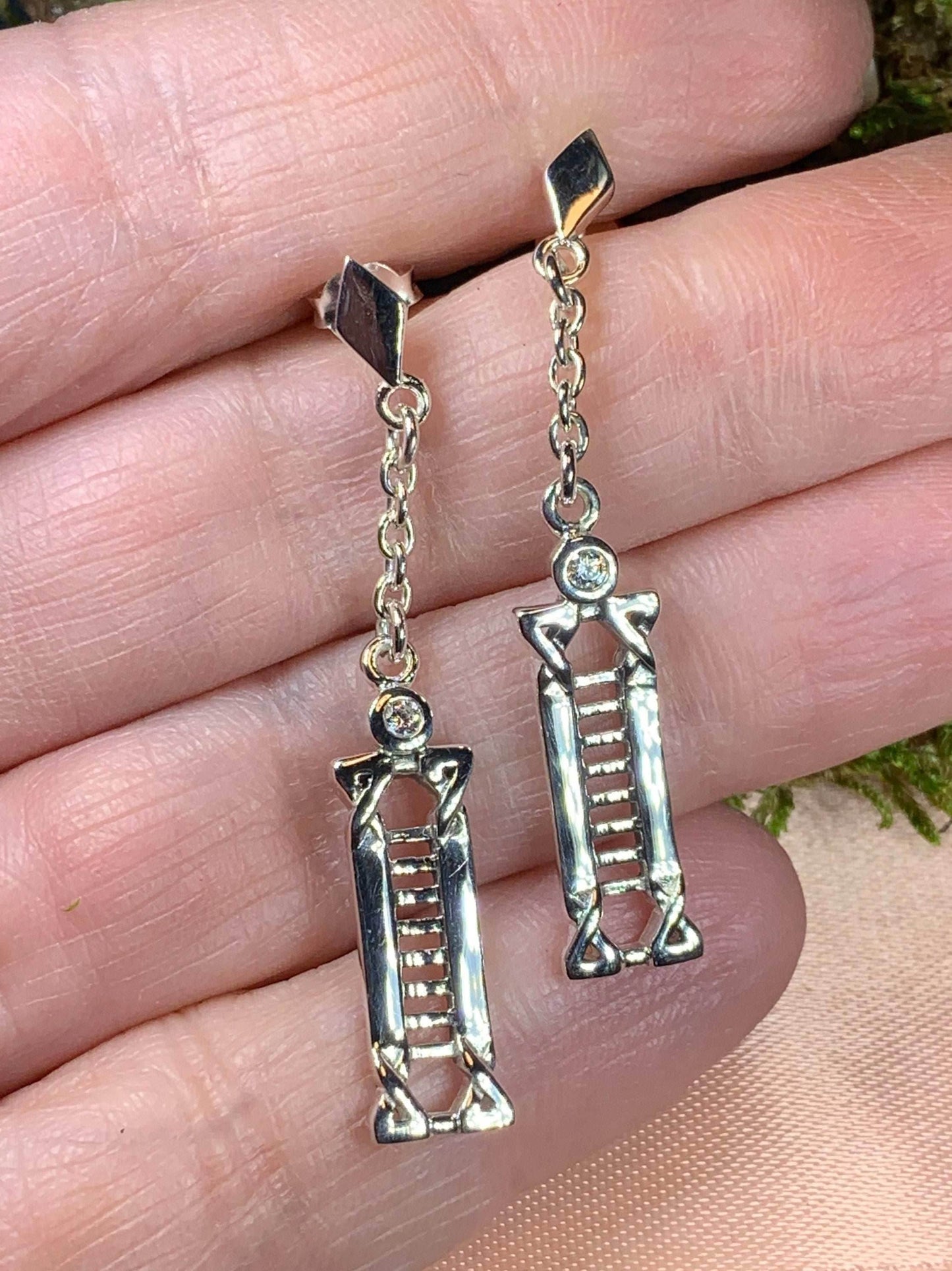 Calista Art Deco Earrings - Amethyst