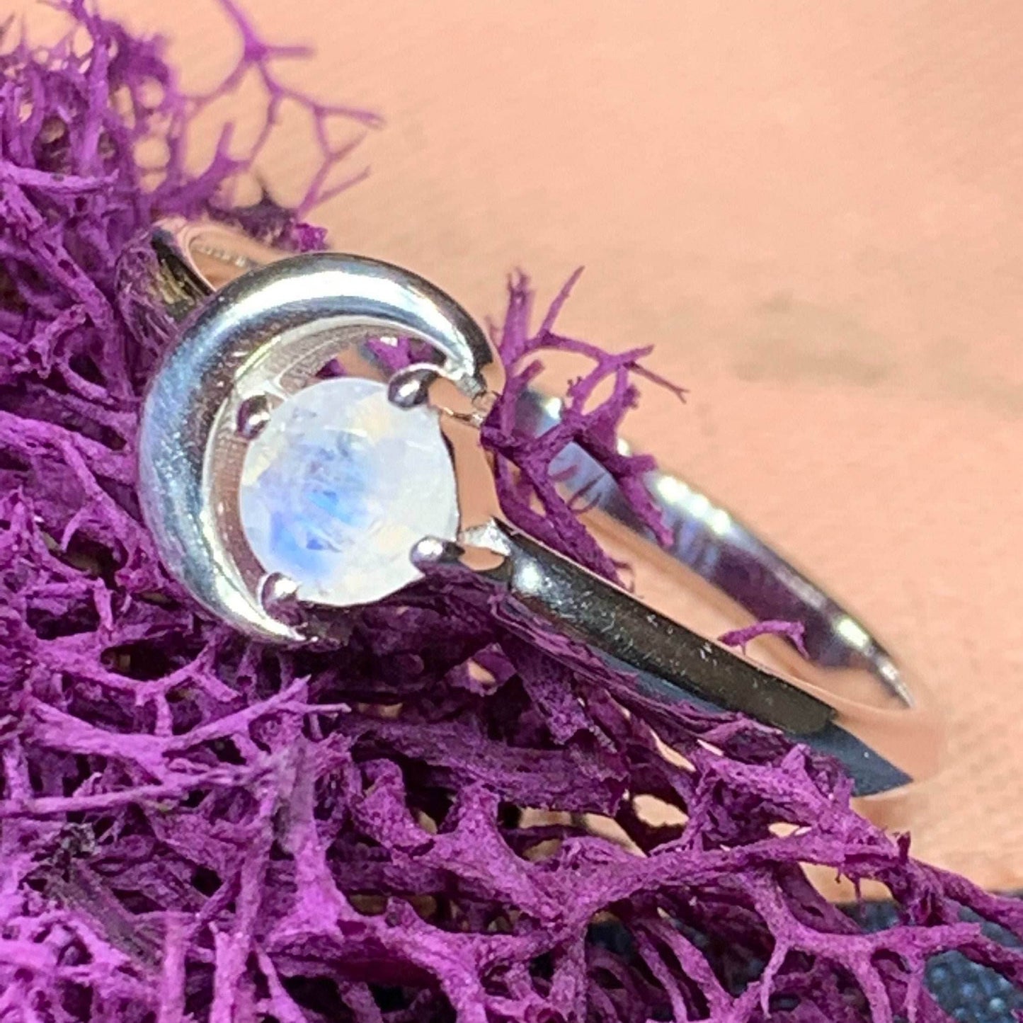 Ophelia Crescent Moon Ring - 5