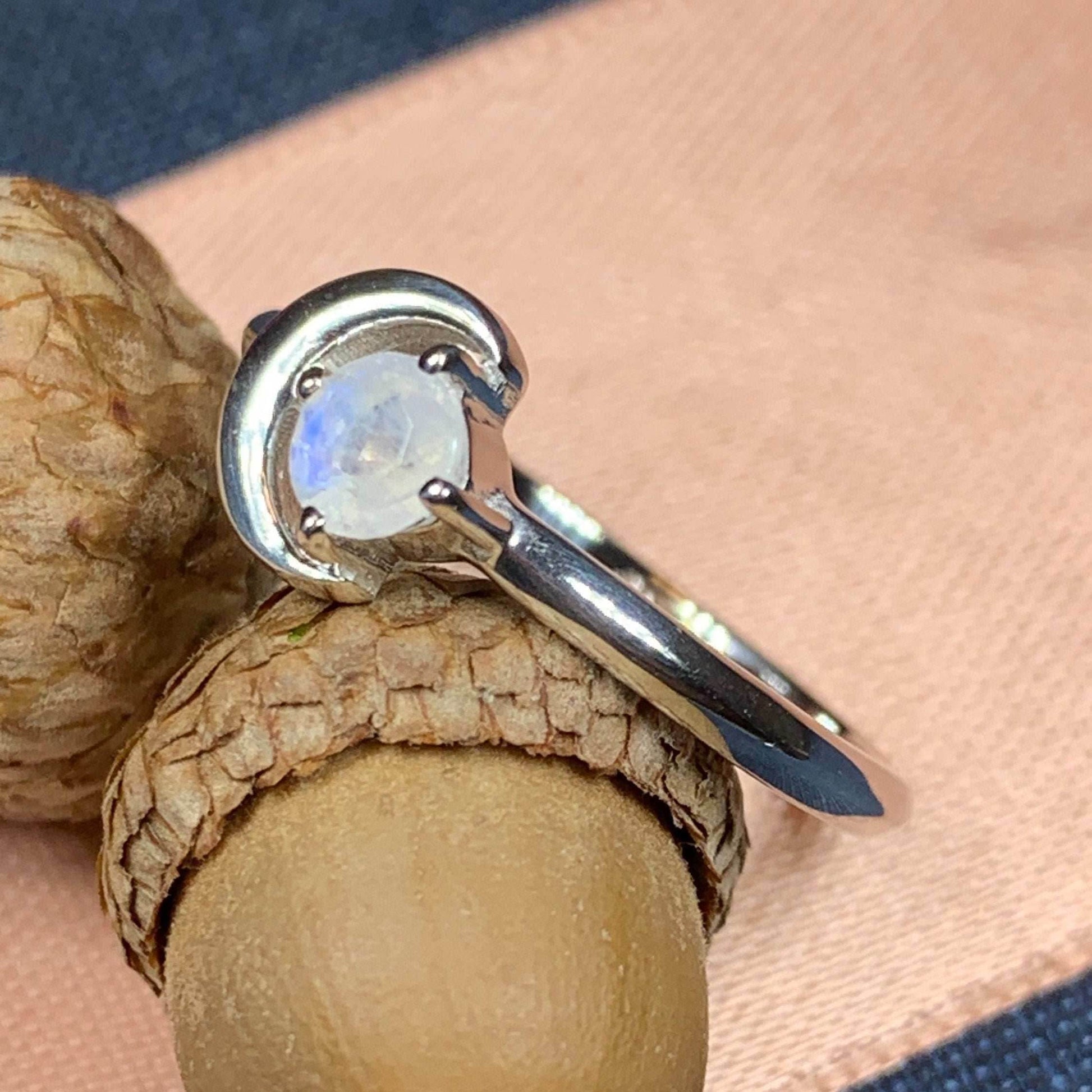 Ophelia Crescent Moon Ring - 5