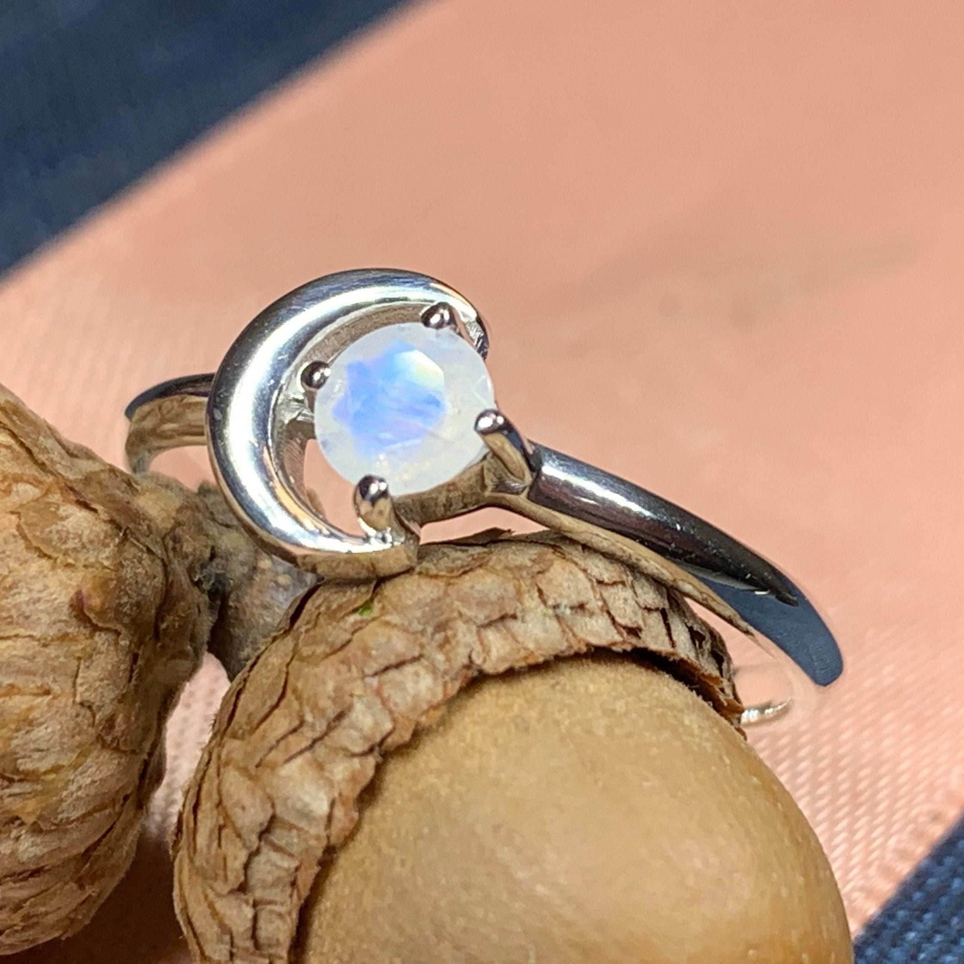 Ophelia Crescent Moon Ring - 5