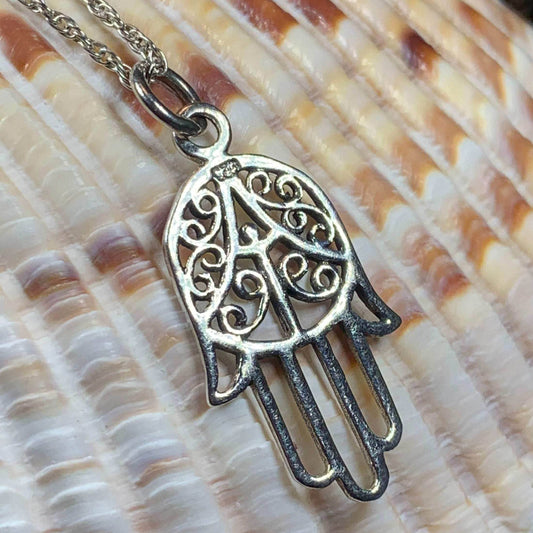 Hope Hamsa Hand Necklace - 18