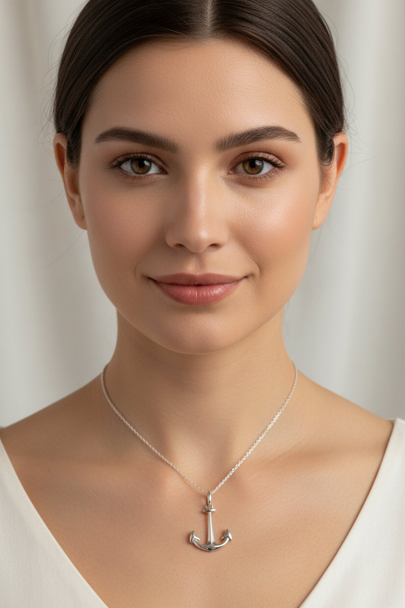 Cape May Anchor Necklace