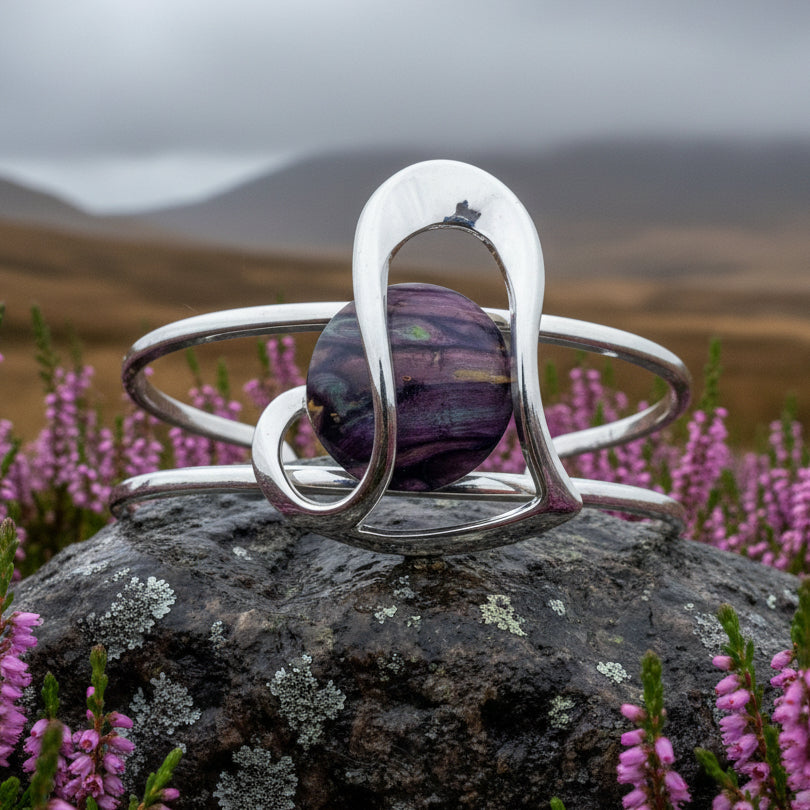 Heathergems Heart Scottish Bracelet